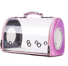 SY422-PEMBE  EMİLY ŞEFFAF TAŞIMA ÇANTASI 43X28X25 PEMBE