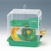 HAMSTER KAFESİ YEŞİL BEYAZ 23X17X25 CM S202