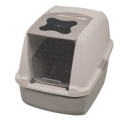 CATİT KAPALI KEDİ TUVALETİ KOYU GRİ 57X46,5X39 CM