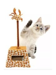 SY565 LEO İNTERAKTİF YAYLI KEDİ OYUN STANDI 15X15X35 CM