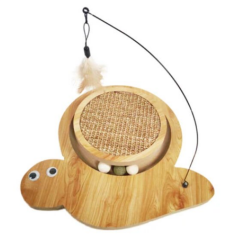 SY579 SALYANGOZ AHŞAP KEDİ TIRMALAMA