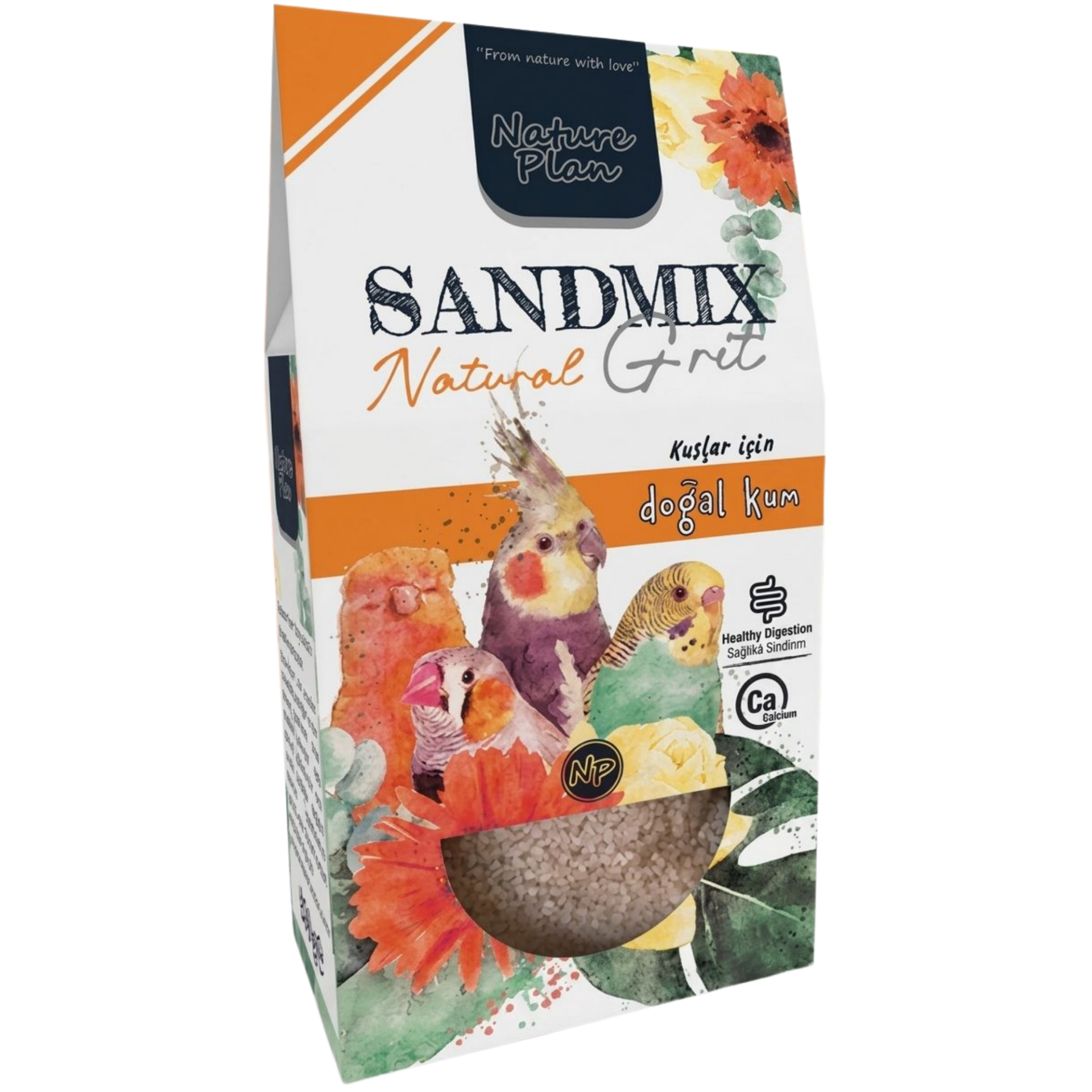 NATURE PLAN SANDMİX GRİT NATURAL 250 GR (KUTU İÇİ 12 ADETTİR)
