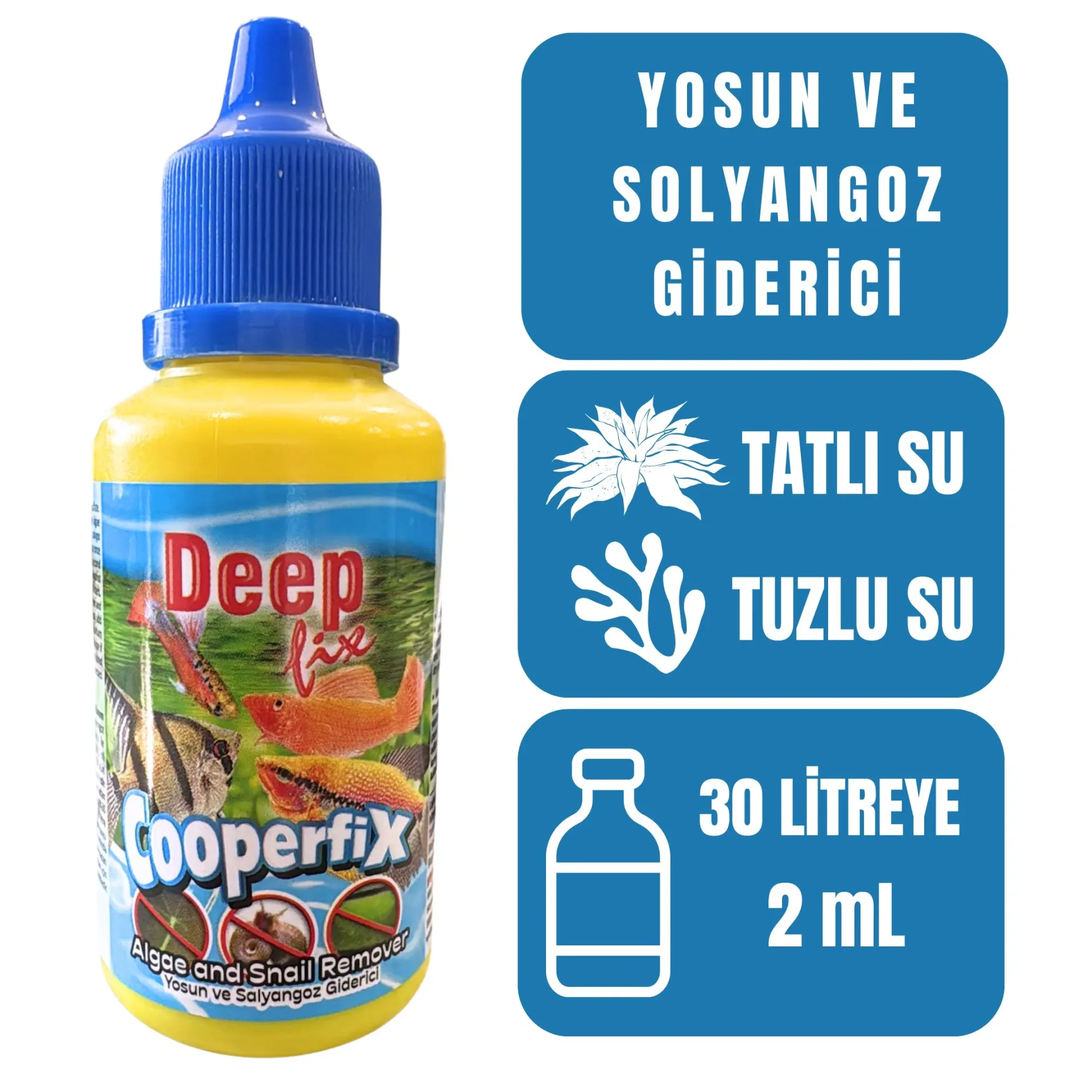COOPERFİX YOSUN GİDERİCİ 50 ML ( KUTU İÇİ 12 ADETTİR)