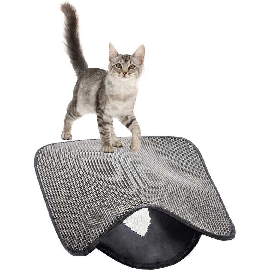 ELEKLİ KEDİ TUVALET ÖNÜ PASPASI 60 X 45 CM