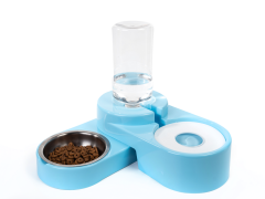 HAZNELİ AYARLANABİLİR ÇELİK TASLI MAMA VE SU KABI 1000 ML