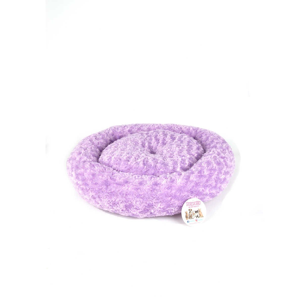 SİMİT YATAK PELUŞ LİLA 55X55 CM