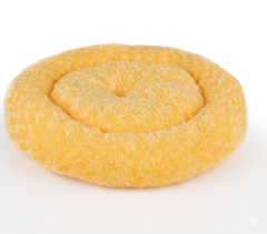 SİMİT YATAK PELUŞ SARI 55X55 CM