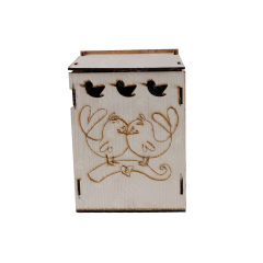 MUHABBET KUŞ YUVALIK FOLLUKSUZ 18.5X14X15 CM