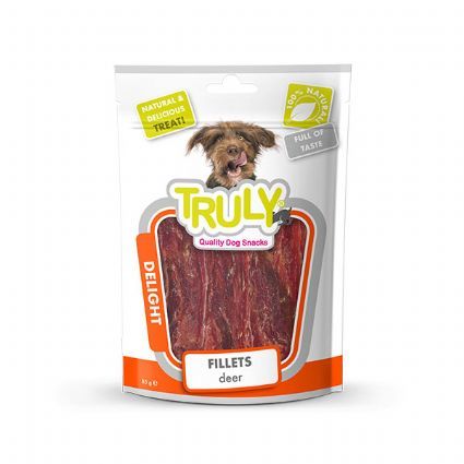 TRULY ÖRDEK VE GEYİK ETLİ JERKY KÖPEK ÖDÜLÜ 90 GR