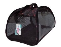 ŞEFFAF ÇANTA KIRMIZI KAMUFLAJ 50X28X28 CM