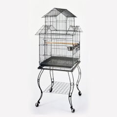 830-933ADS SEHPALI PAPAĞAN KAFESİ DÖVME DEMİR (51X51X139)