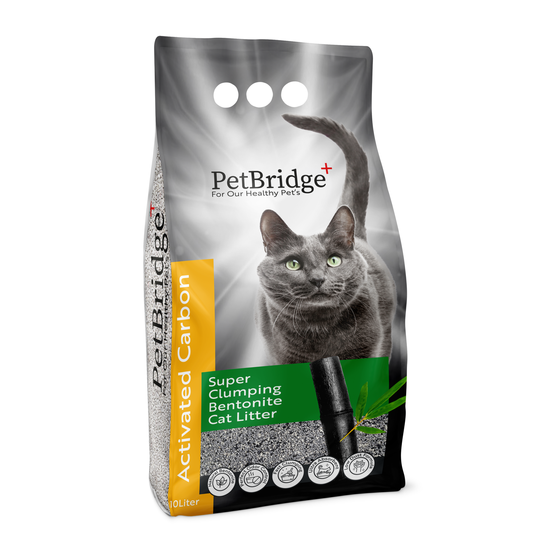 PETBRİDGE AKTİF KARBONLU KEDİ KUMU 10 LT