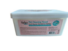 REFLEX EVCİL HAYVANLAR İÇİN ÇOK AMAÇLI HİJYENİK TEMİZLEME HAVLUSU 100'LÜ