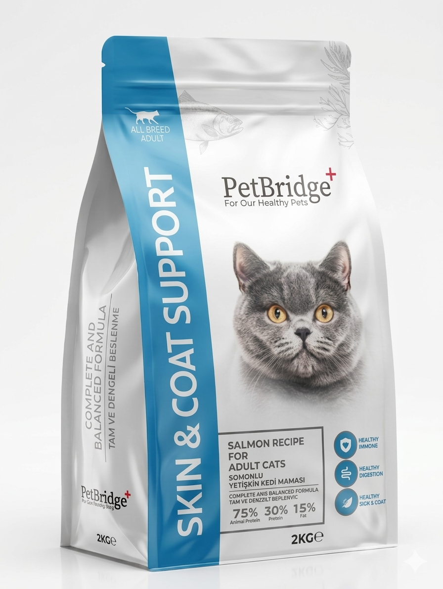 PETBRİDGE SOMONLU YETİŞKİN KEDİ MAMASI 2 KG