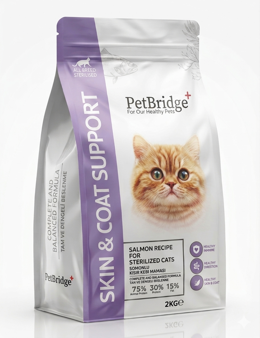 PETBRİDGE SOMONLU KISIR KEDİ MAMASI 2 KG
