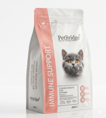 PETBRİDGE TAVUK ETLİ YAVRU KEDİ MAMASI 2 KG