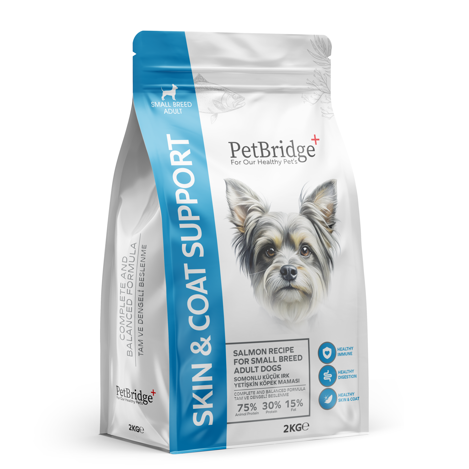 PETBRİDGE SOMONLU MİNİ IRK YETİŞKİN KÖPEK MAMASI 2 KG