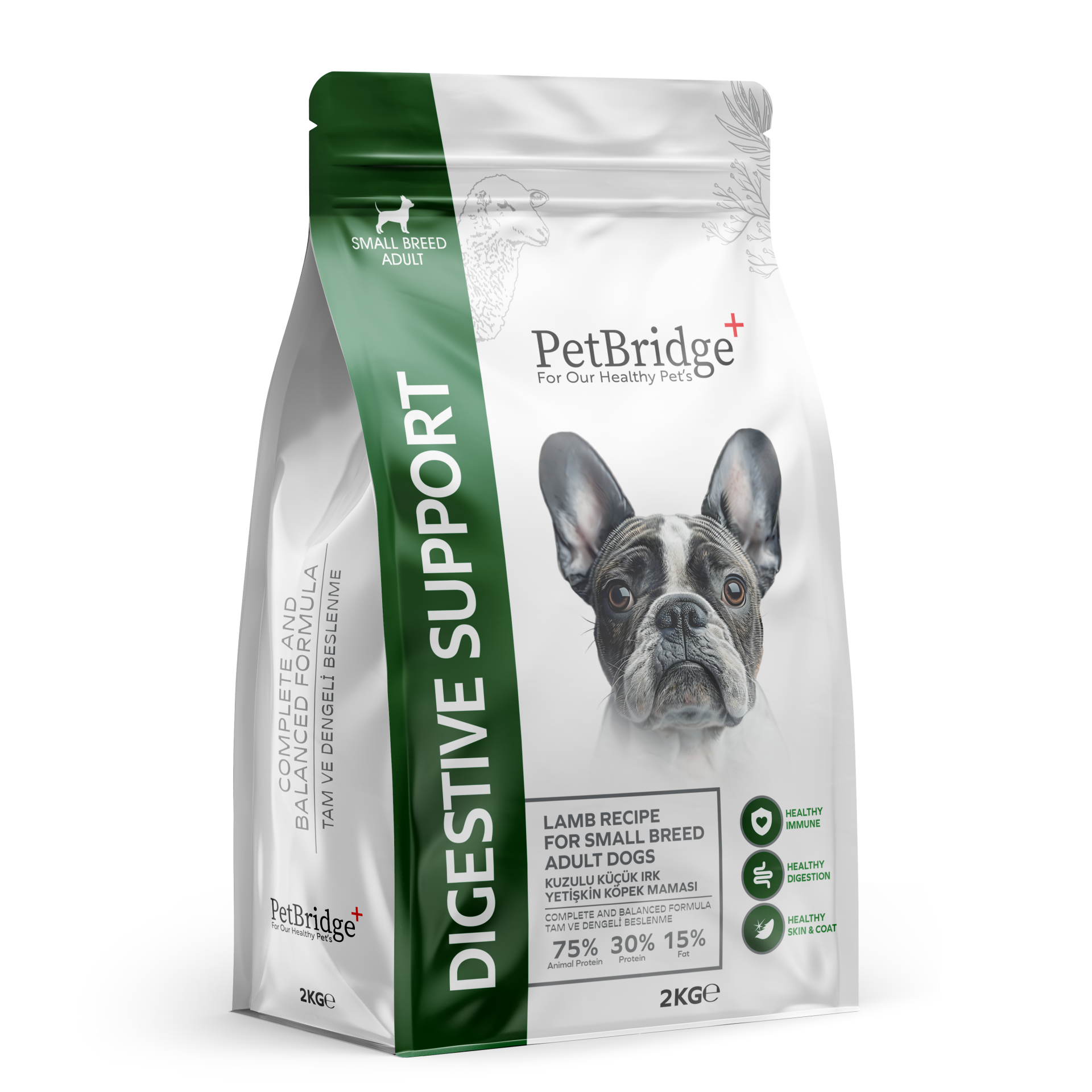 PETBRİDGE KUZU ETLİ MİNİ IRK YETİŞKİN KÖPEK MAMASI 2 KG