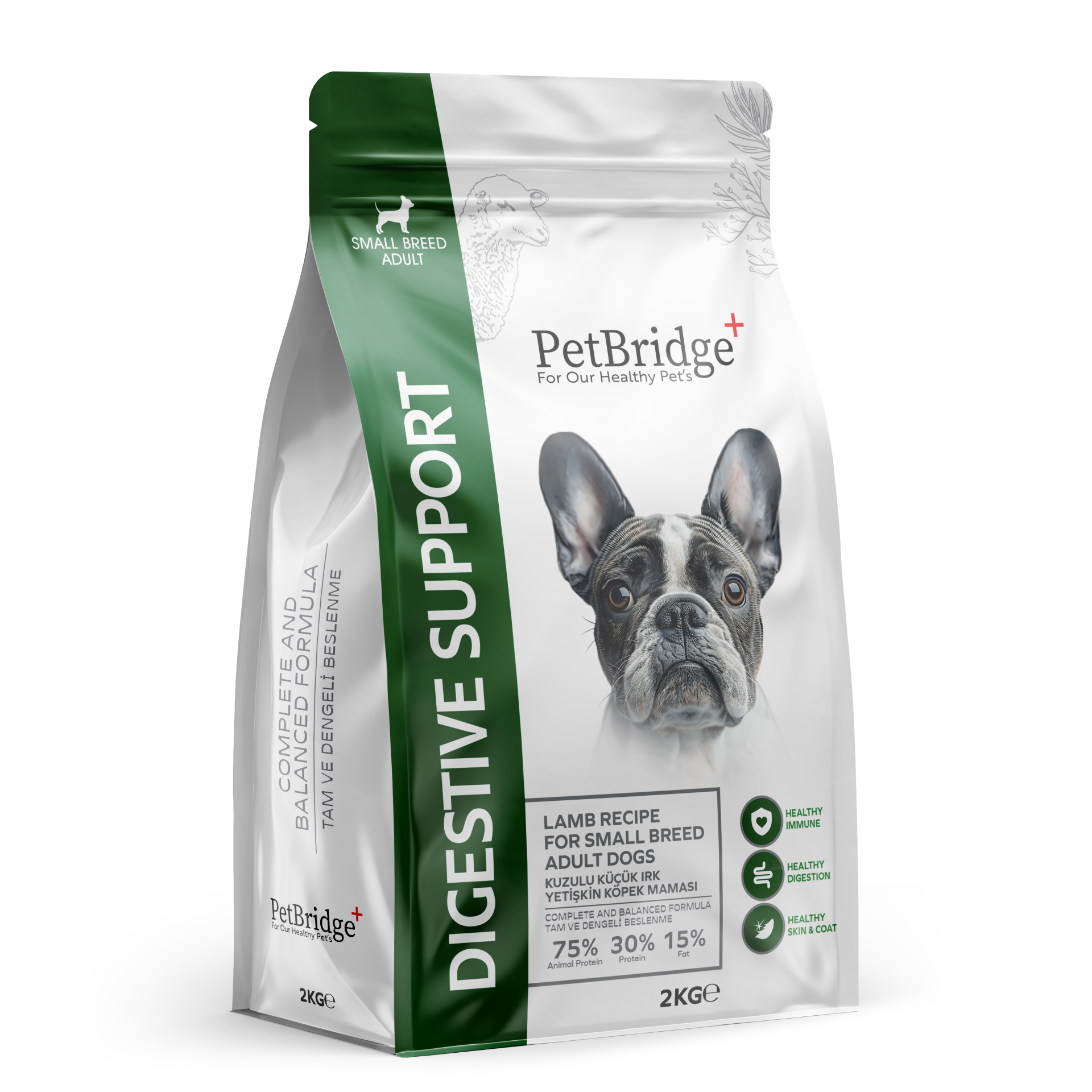 PETBRİDGE KUZU ETLİ MİNİ IRK YETİŞKİN KÖPEK MAMASI 2 KG