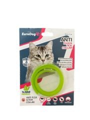 YEŞİL PİRE KEDİ TASMASI 40 CM