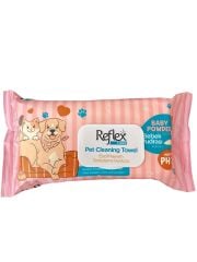 REFLEX EVCİL HAYVANLAR İÇİN ÇOK AMAÇLI HİJYENİK TEMİZLEME HAVLUSU 50'Lİ
