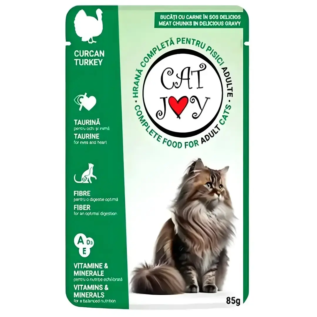 CAT JOY HİNDİLİ YETİŞKİN KEDİ POUCH 85 GR (KOLİ İÇİ 24 ADETTİR)