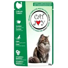 CAT JOY HİNDİLİ YETİŞKİN KEDİ POUCH 85 GR (KOLİ İÇİ 24 ADETTİR)
