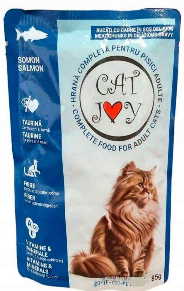 CAT JOY SOMONLU KEDİ POUCH 85 GR (KOLİ İÇİ 24 ADETTİR)