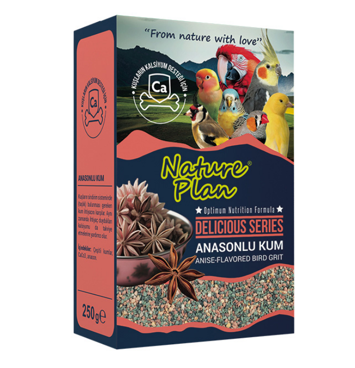 NATURE PLAN DELİCİOUS SERİSİ ANASONLU KUM 250GR (KUTU İÇİ 12 ADETTİR)