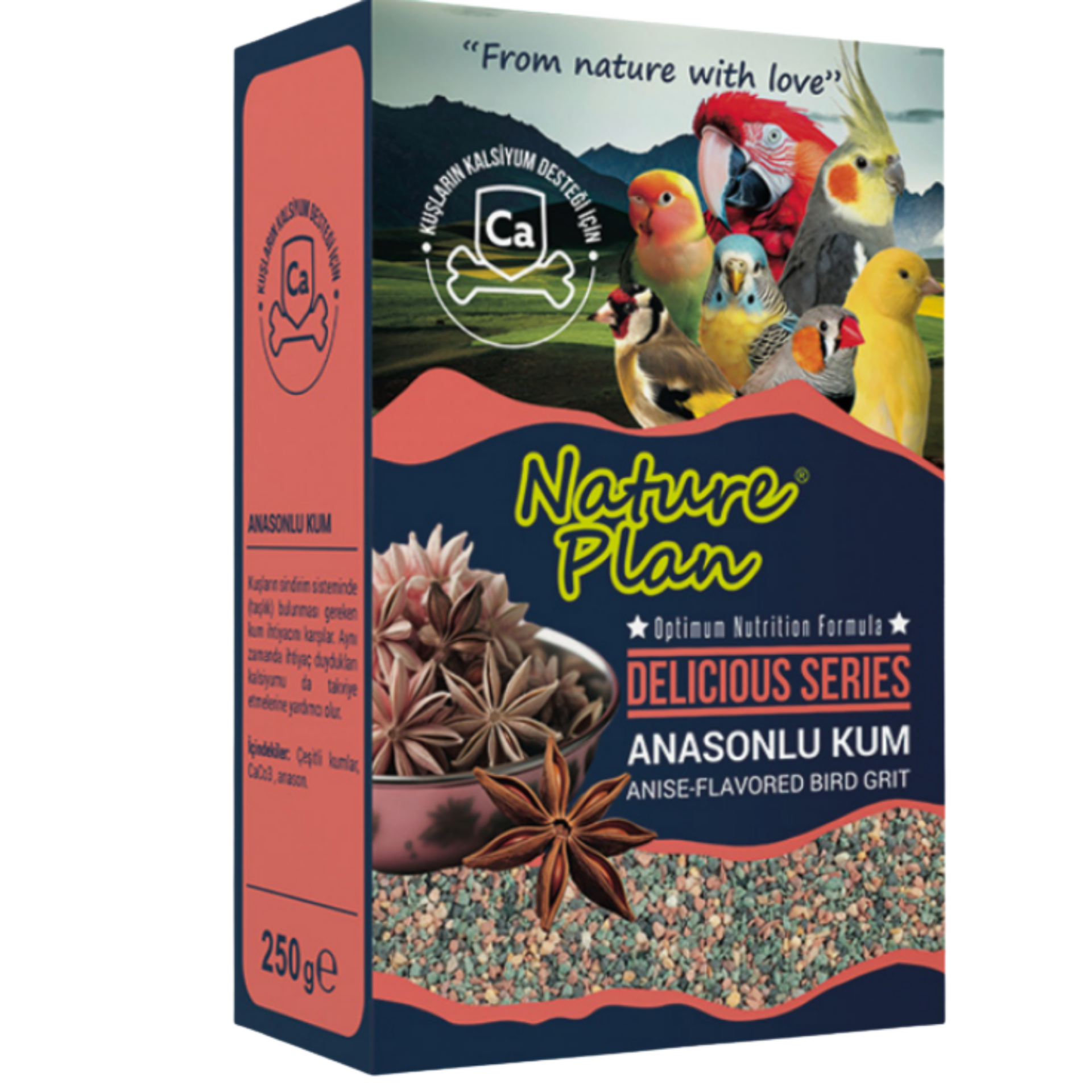 NATURE PLAN DELİCİOUS SERİSİ ANASONLU KUM 250GR (KUTU İÇİ 12 ADETTİR)