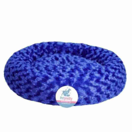 SİMİT YATAK PELUŞ MAVİ 55X55 CM