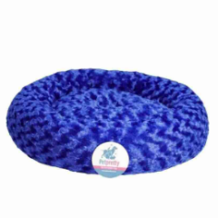 SİMİT YATAK PELUŞ MAVİ 55X55 CM