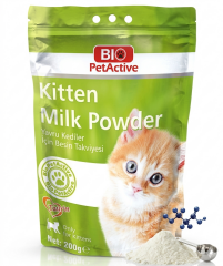 BİO PETACTİVE KEDİ SÜT TOZU 200 GR