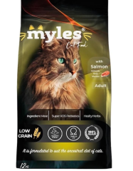 MYLES SOMONLU YETİŞKİN KEDİ MAMASI 12 KG
