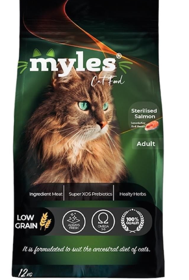MYLES KISIR SOMONLU KEDİ MAMASI 12 KG