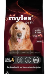 MYLES KUZU ETLİ KÖPEK MAMASI 12 KG