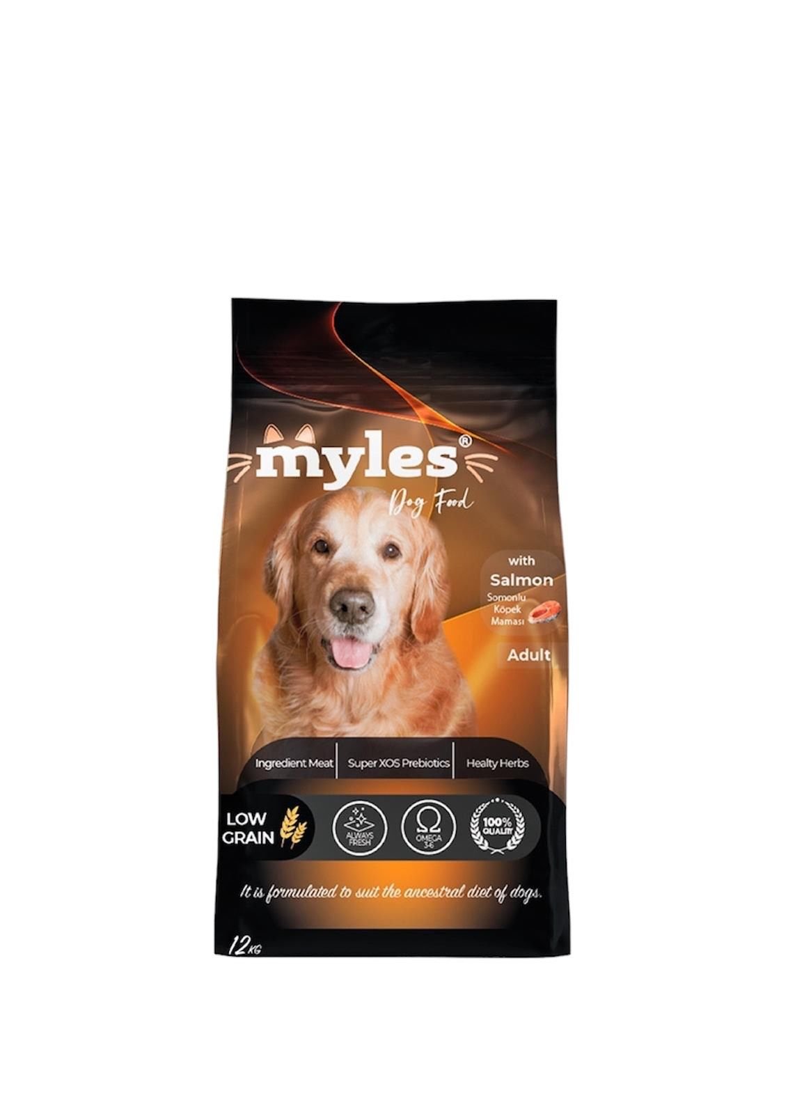 MYLES SOMONLU KÖPEK MAMASI 12 KG