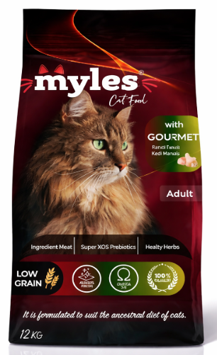 MYLES GURME KEDİ MAMASI 12 KG