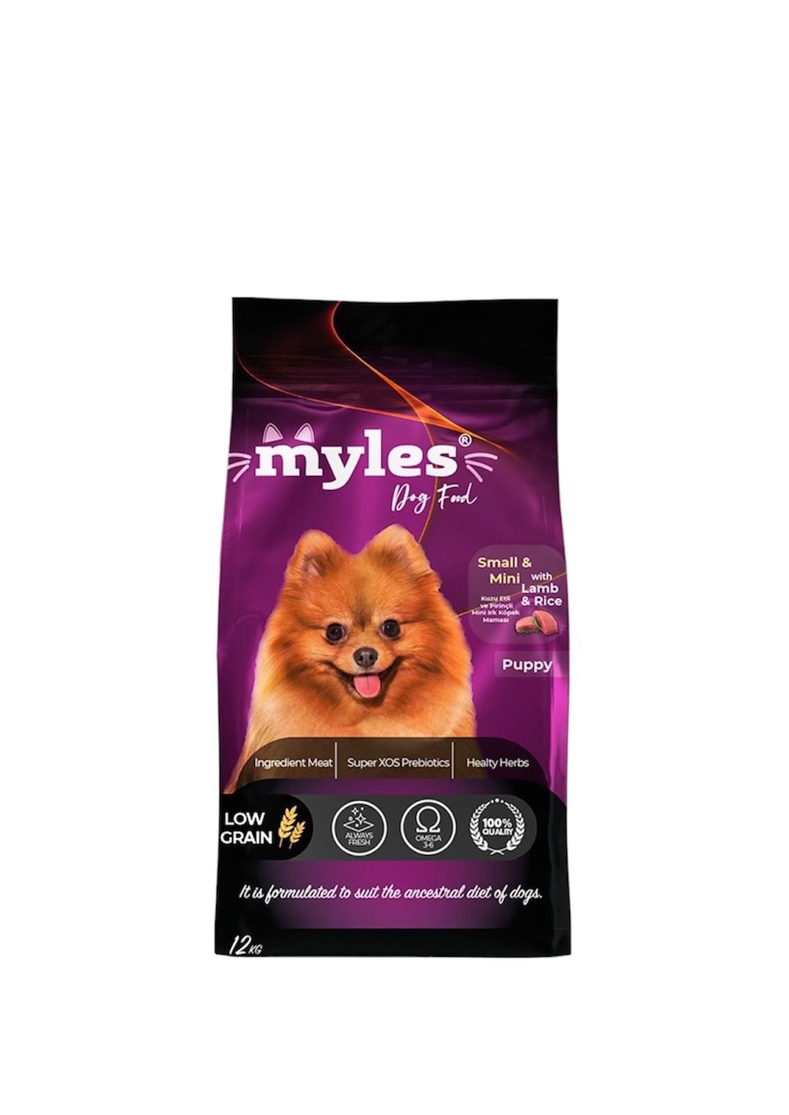 MYLES KUZU ETLİ YAVRU KÖPEK MAMASI 12 KG