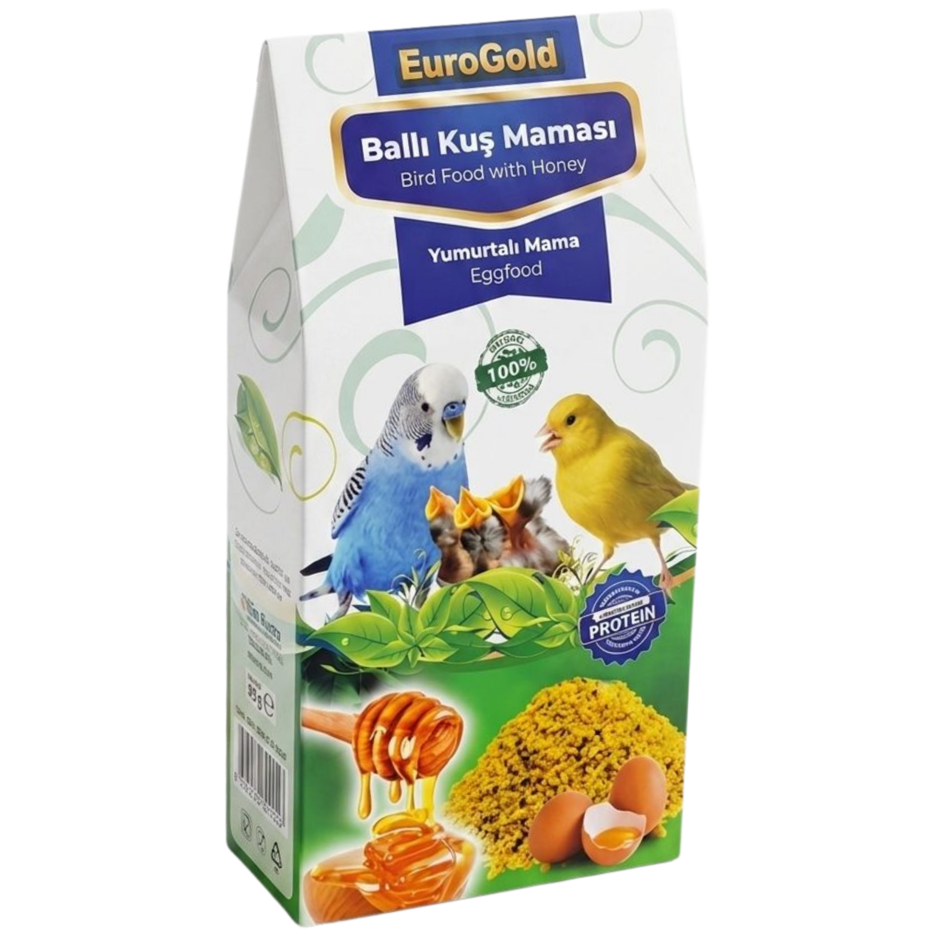 EUROGOLD BALLI YUMURTALI KUŞ MAMASI 100 GR (KUTU İÇİ 10 ADETTİR)