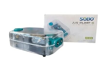 745-AQ-016 SOBO HAVA MOTORU ŞEFFAF KASA 8W 2X6LT/MİN